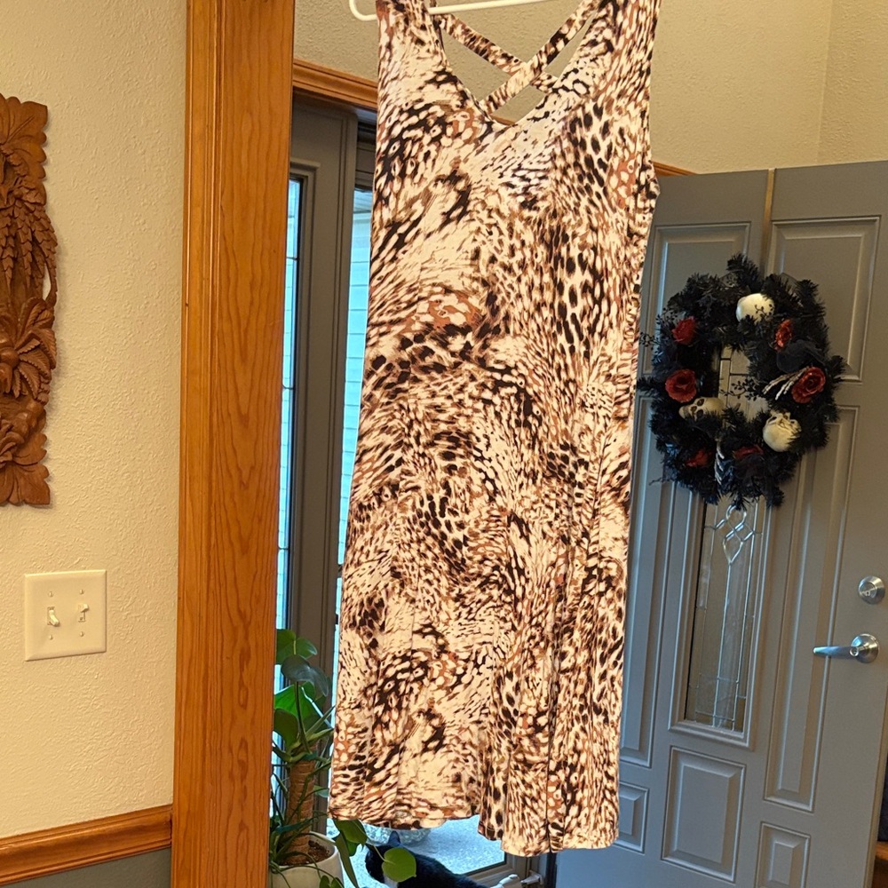Stylish Animal Print Dress
